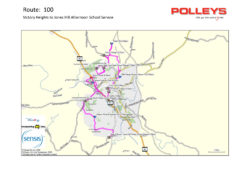 Route 100 – Victory Heights to Jones Hill Afternoon School Service