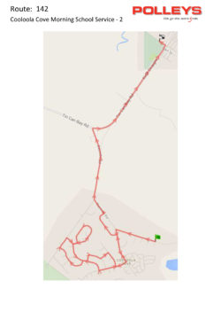 Route 142 – Cooloola Cove Morning School Service
