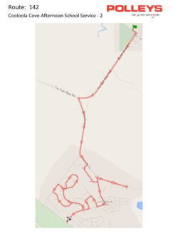 Route 142 – Cooloola Cove Afternoon School Service