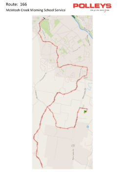 Route 166 – McIntosh Creek Morning School Service