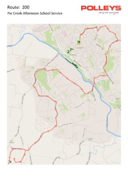 Route 200 – Pie Creek Afternoon School Service