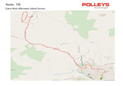 Route 735 – Curra West Afternoon School Service