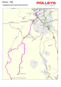 Route 768 – Langshaw Morning School Service