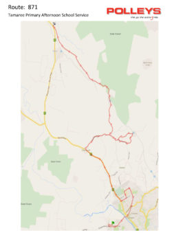Route 871 – Tamaree Primary Afternoon School Service