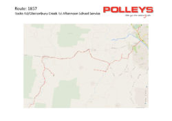 Route 1857 – Rocks Rd/Glastonbury Ck Rd Afternoon School Service
