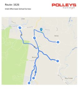 Route: 1626 Imbil Afternoon School Service